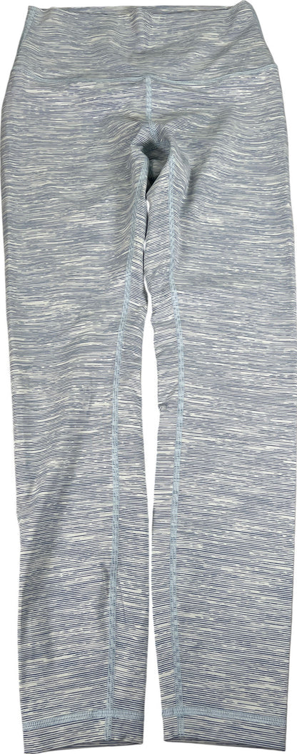 Lululemon Women’s White/Blue. Wunder Under High Rise 25in Leggings - 6/S
