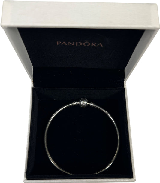 Pandora Sterling Silver Clasp 21 cm Bangle Bracelet