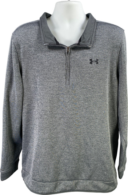 Under Armour Golf Men’s Gray 1/4 Zip Long Sleeve Pullover Sweatshirt - XXL