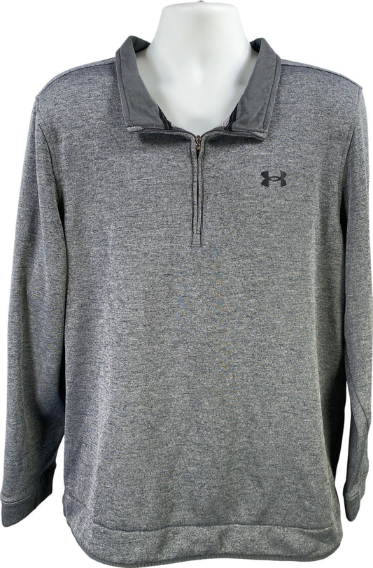 Under Armour Golf Men’s Gray 1/4 Zip Long Sleeve Pullover Sweatshirt - XXL