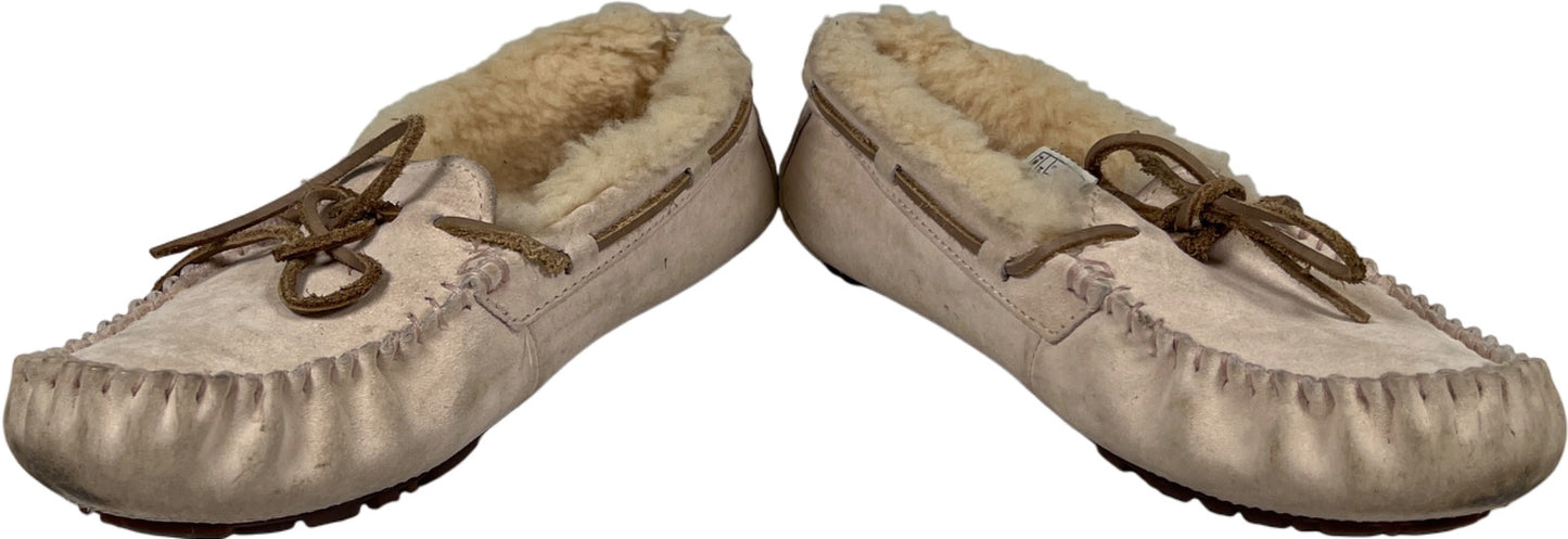 UGG Dakota Women’s Light Beige Shearling Lined Dakota Slippers - 6