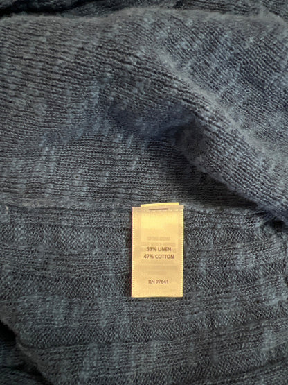 J.Jill Women’s Blue Long Sleeve Open Cardigan Sweater - M