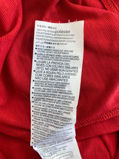 Under Armour Mens Red Loose Fit Long Sleeve 1/4 Zip Pullover Athletic Shirt - XL