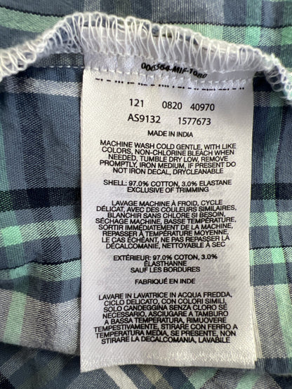 Columbia Men’s Blue Plaid Rapid Rivers Short Sleeve Button Up Shirt - 3X