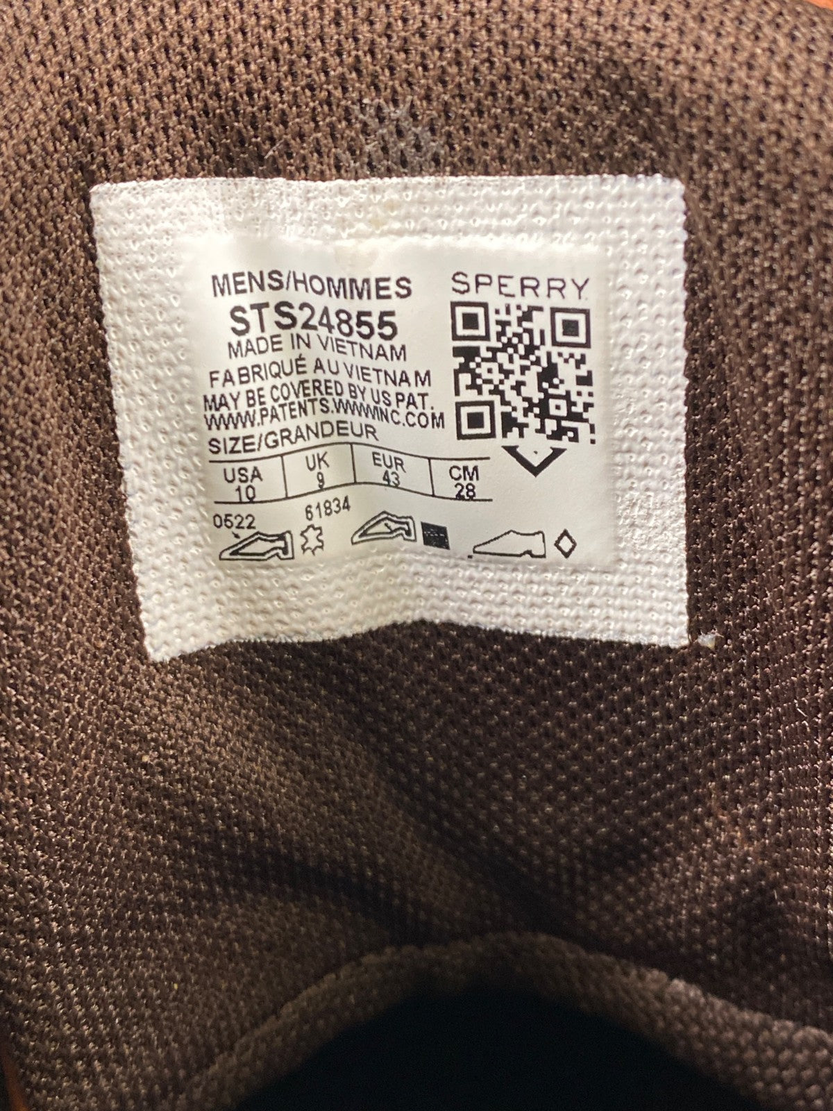 Sperry Men’s Brown Leather Lace Up Duck Boots - 10