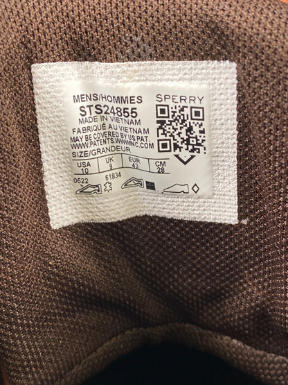 Sperry Men’s Brown Leather Lace Up Duck Boots - 10