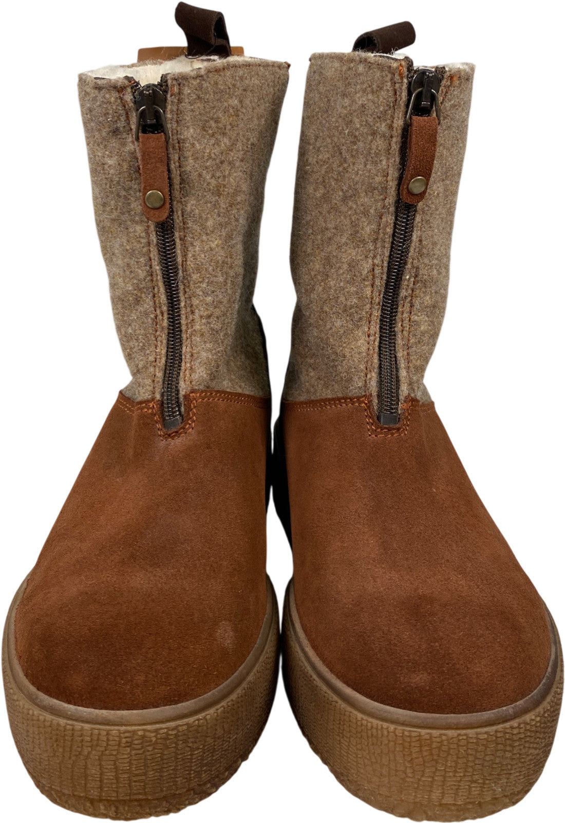 Bos and Co Women’s Brown Suede/Wool Ignite Waterproof Boots - 39/8.5