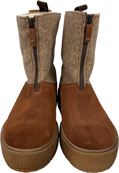 Bos and Co Women’s Brown Suede/Wool Ignite Waterproof Boots - 39/8.5