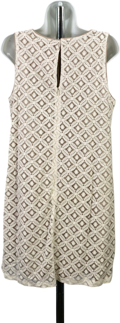 Apt 9 Women’s White/Beige Lace Sleeveless Sheath Dress - L