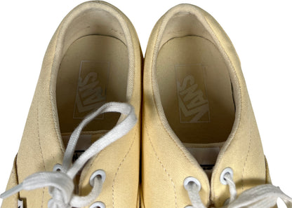 Vans Women’s Light Yellow Lace Up Casual Sneakers - 9