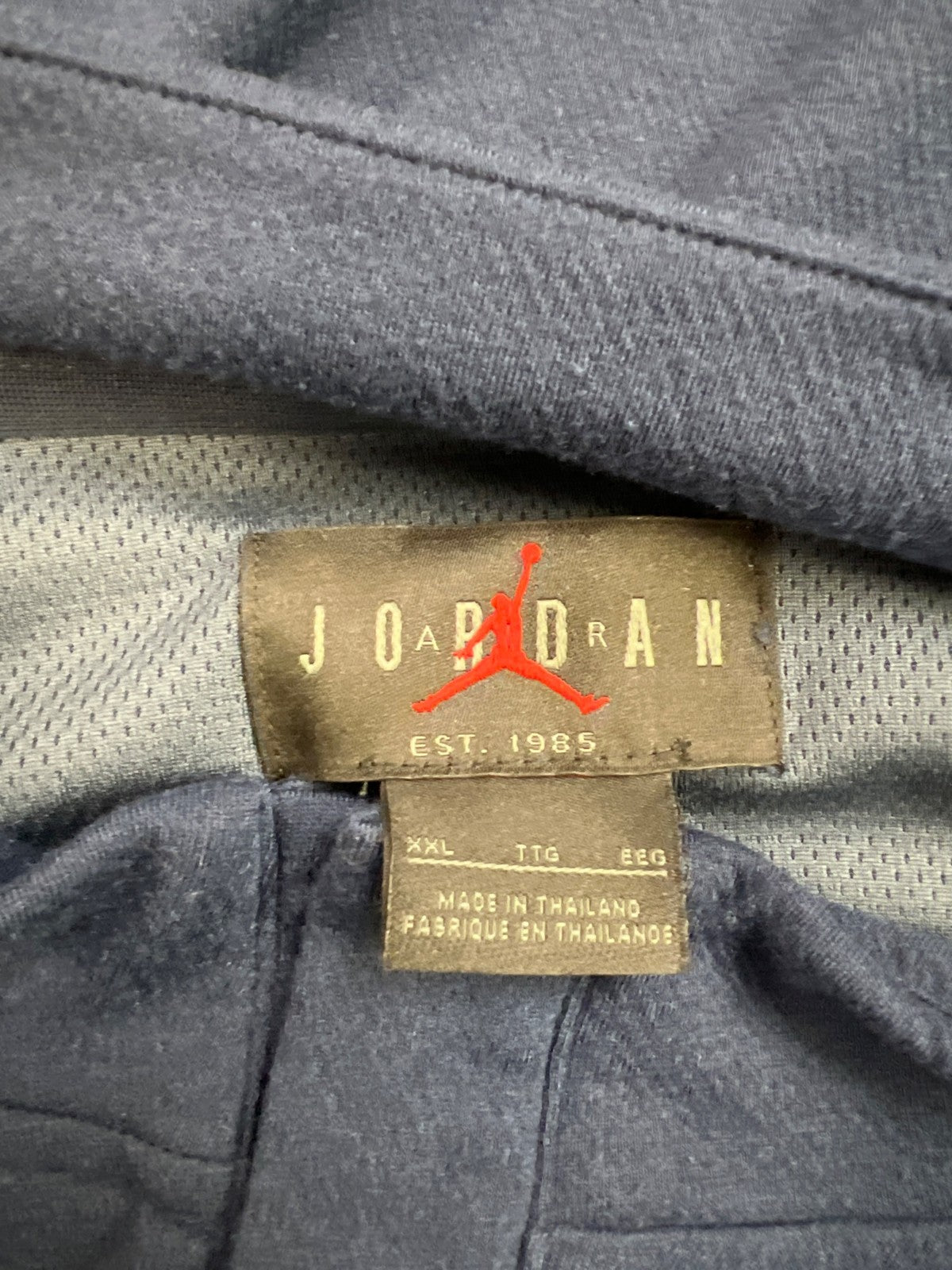 Nike Jordan Men’s Blue U of M Michigan 1/4 Zip Pullover Shirt - XXL