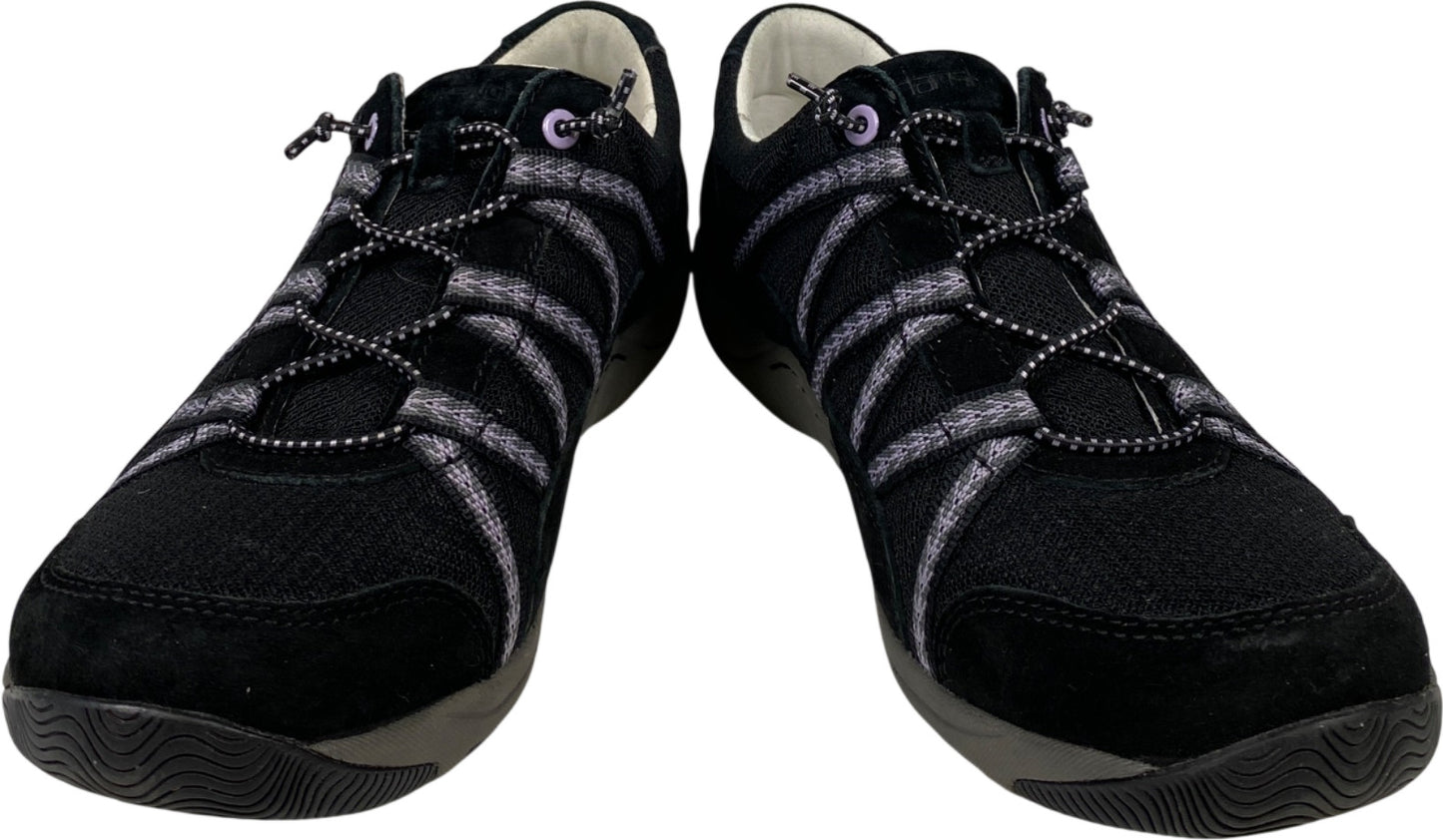 Dansko Women’s Black Suede Harlyn Slip On Walking Shoes - 38/US 8.5