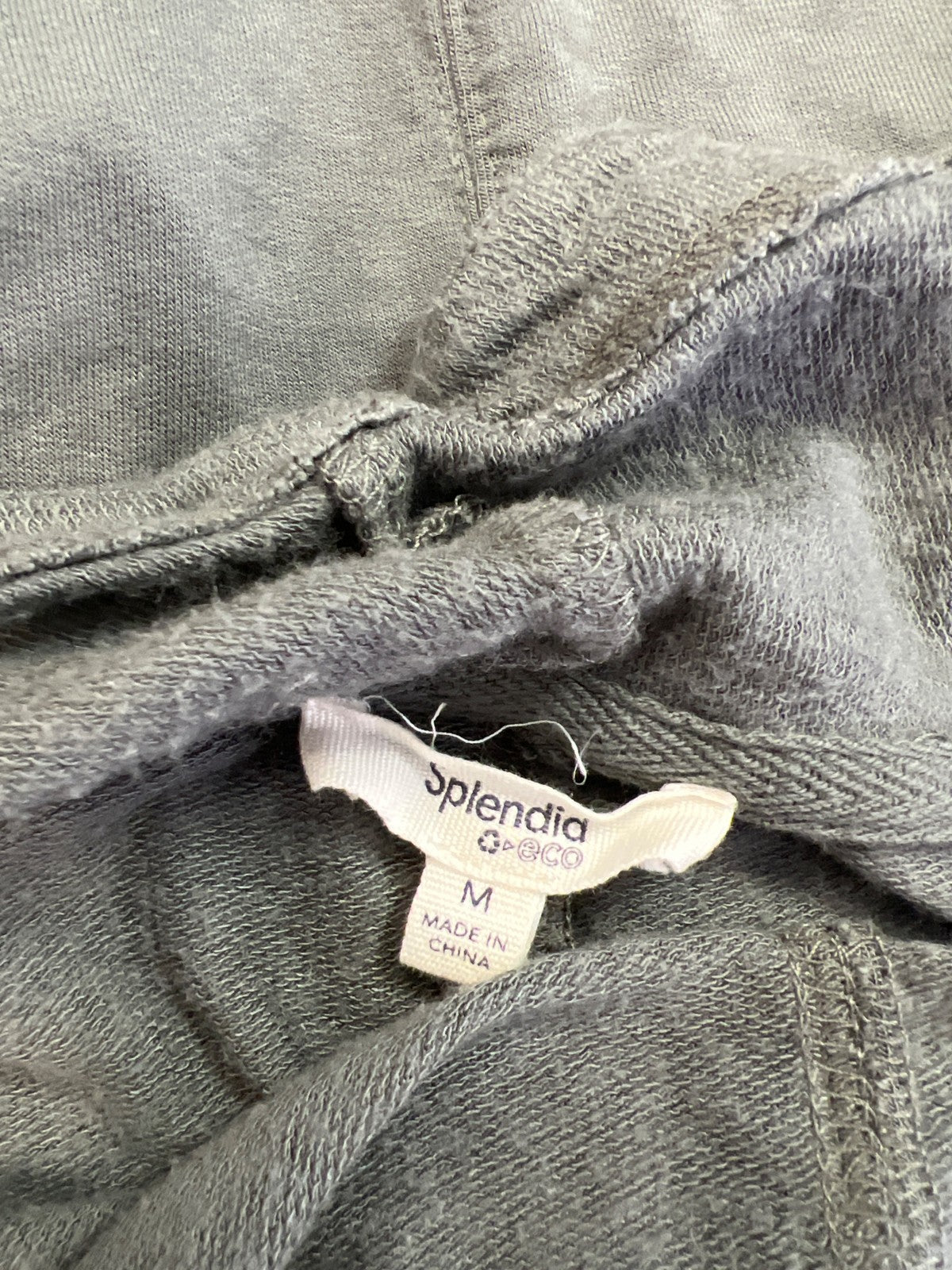 Splendid Women’s Gray/Green Long Sleeve Open Front Cardigan Sweater - M