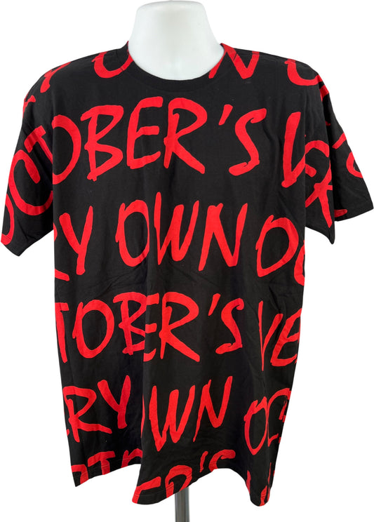 October’s Very Own Men’s Black/Red Short Sleeve T-Shirt - XL