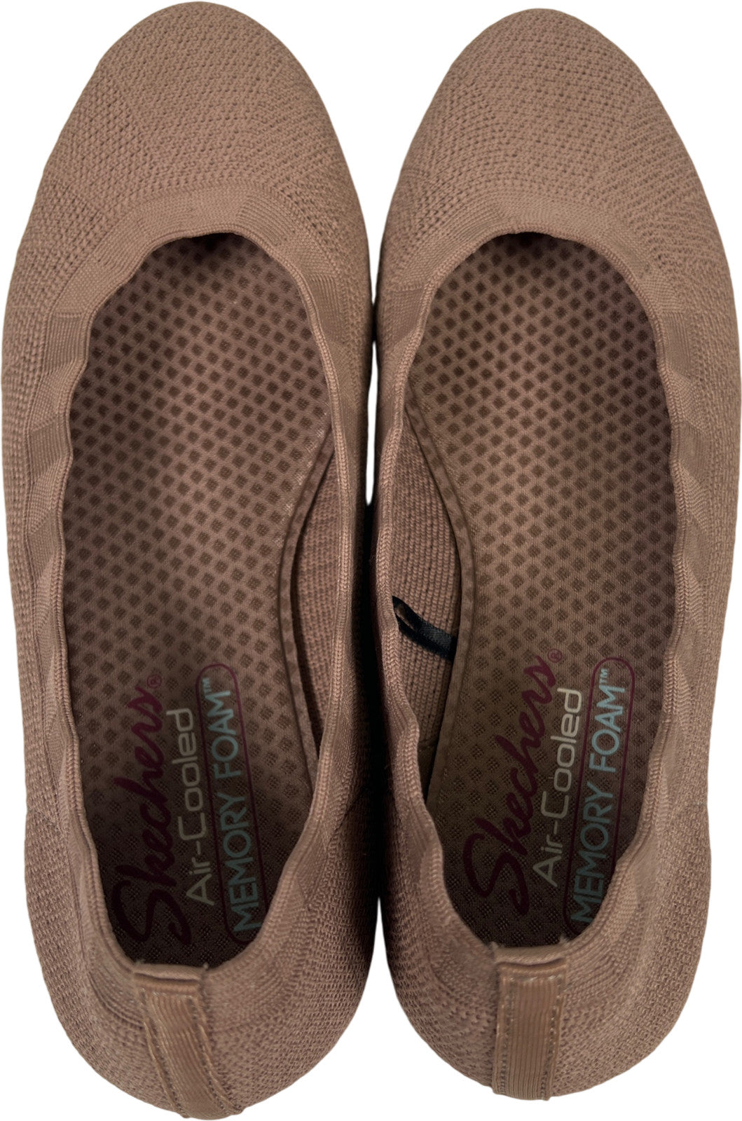 Skechers Women’s Brown Air Cooled Stretch Memory Foam Flats - 6.5