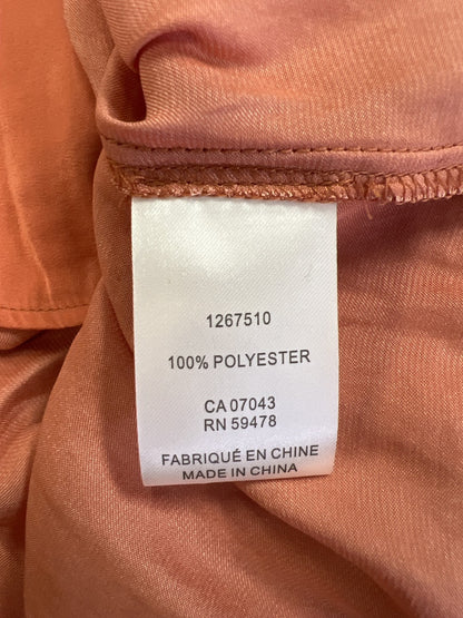 Rachel Roy Women’s Orange Ruffle Trim Sleeveless Blouse - M