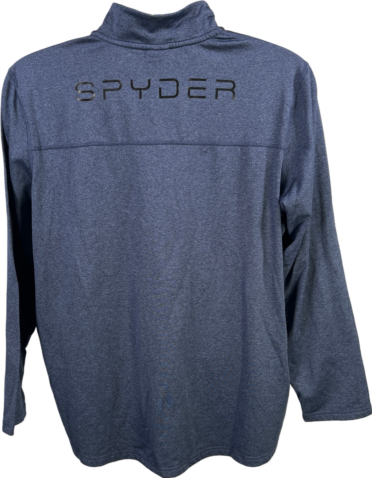 Spyder Active Men’s Blue 1/4 Zip Long Sleeve Athletic Pullover Shirt - L