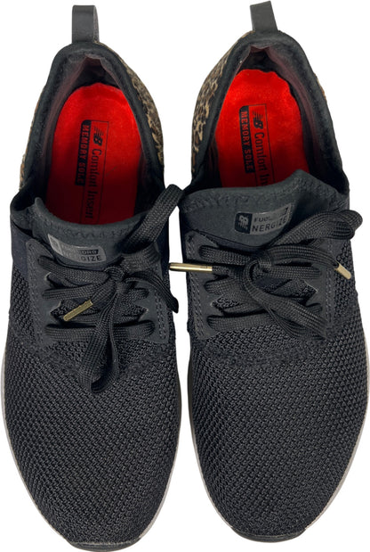 New Balance Women’s Black Cheetah Print Fuel Core Lace Up Sneakers - 8.5