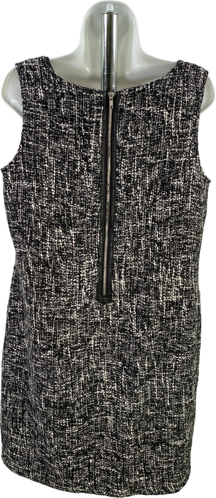 Dana Buchman Women’s Black/White Twill Sleeveless Sheath Dress - 12