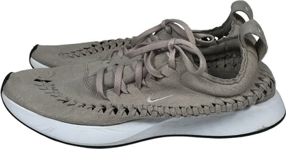 Nike Women’s Gray Suede Dualtone Racer Woven Lace Up Sneakers - 10