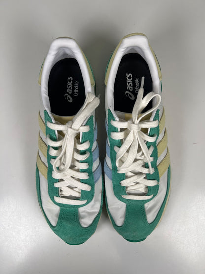 Adidas Women’s White/Green Suede Run 70’s Lace Up Court Sneakers - 9.5