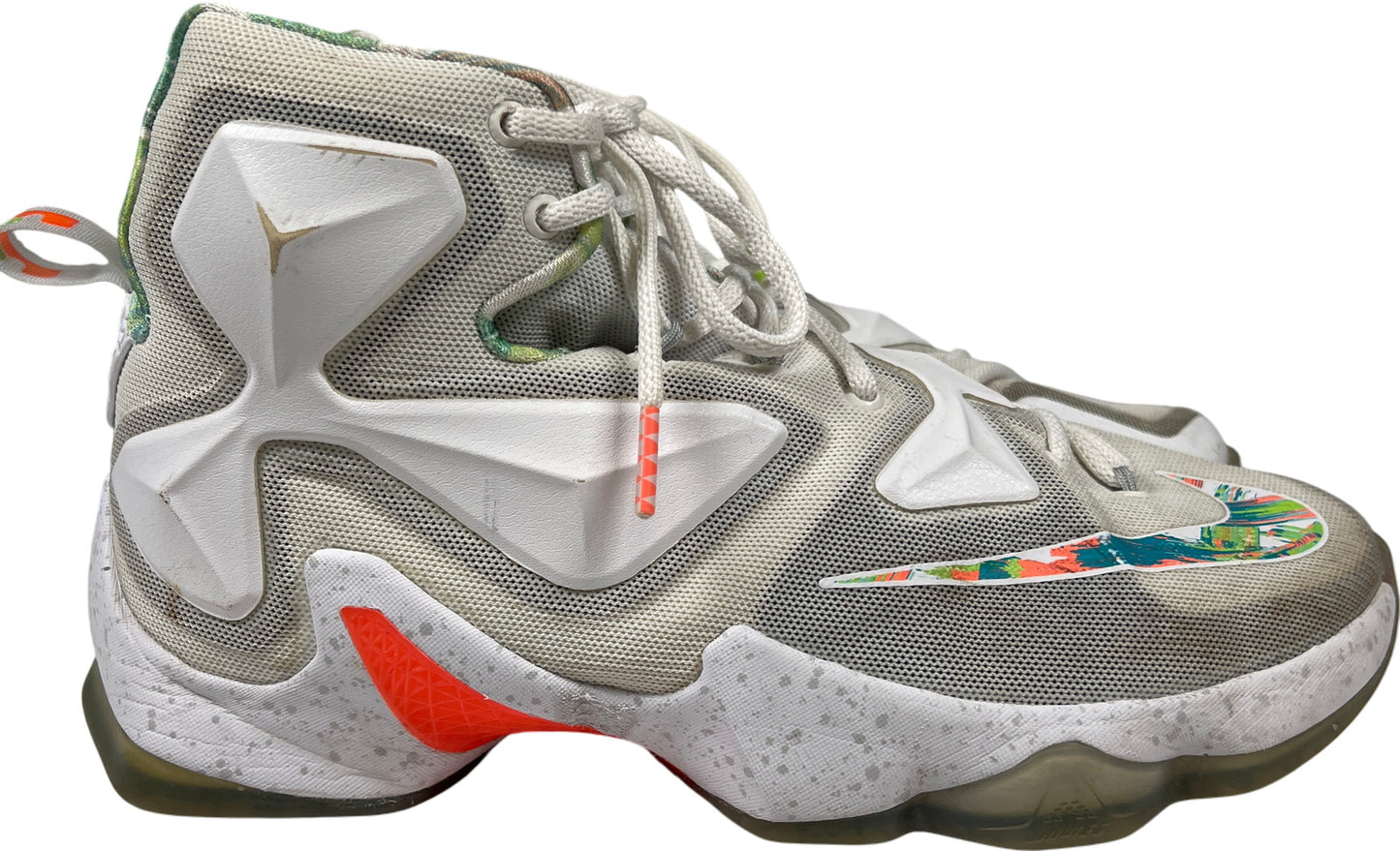 Nike LeBron James Men’s White Easter Lace Up Basketball Shoes - 8