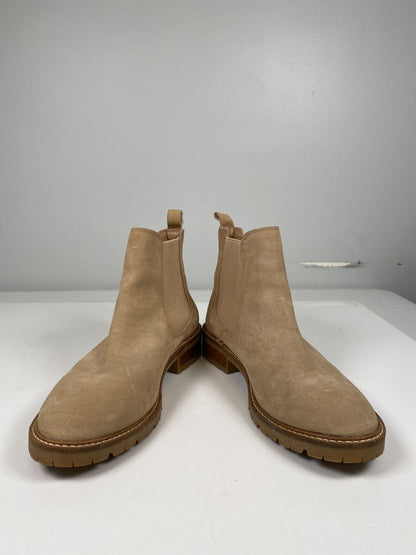 Steve Madden Women’s Tan/Beige Suede Leopold Chelsea Boots - 8.5