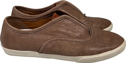 Frye Women’s Tan/Brown Leather Maya Slip On Sneakers - 6