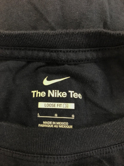 Nike Women’s Navy Blue U of M Michigan Loose Fit Cropped T-Shirt - L