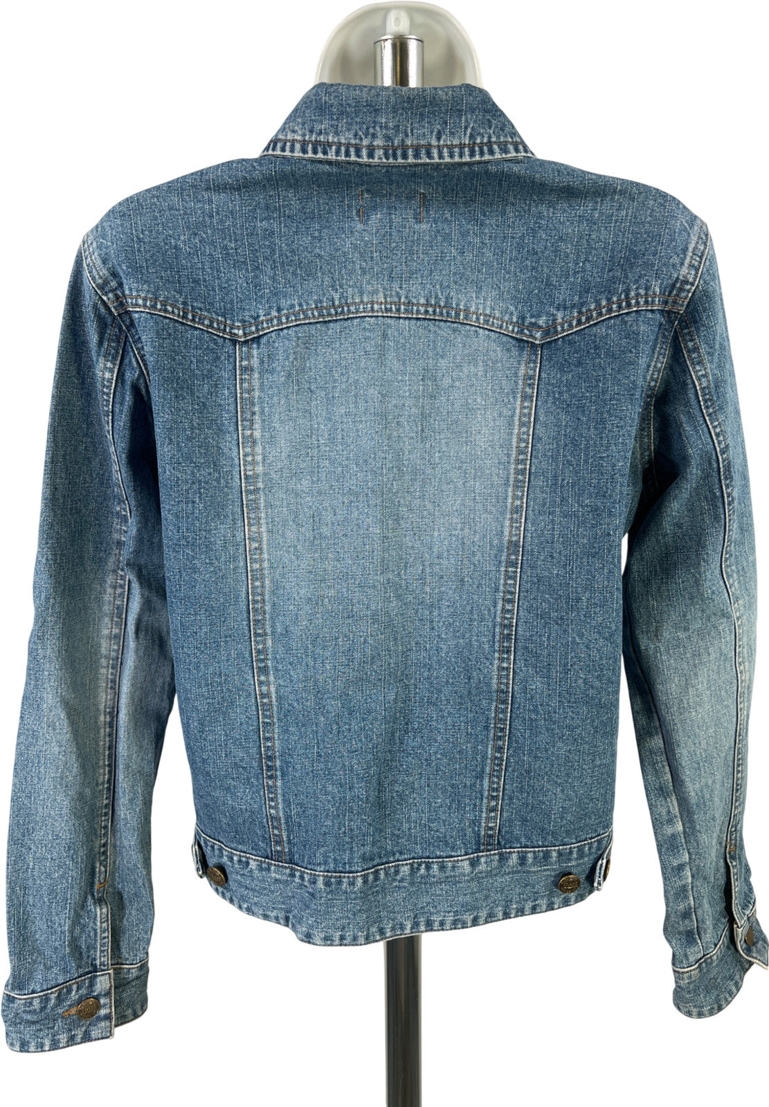 Bass Women’s Medium Wash Blue Denim Jean Jacket - S