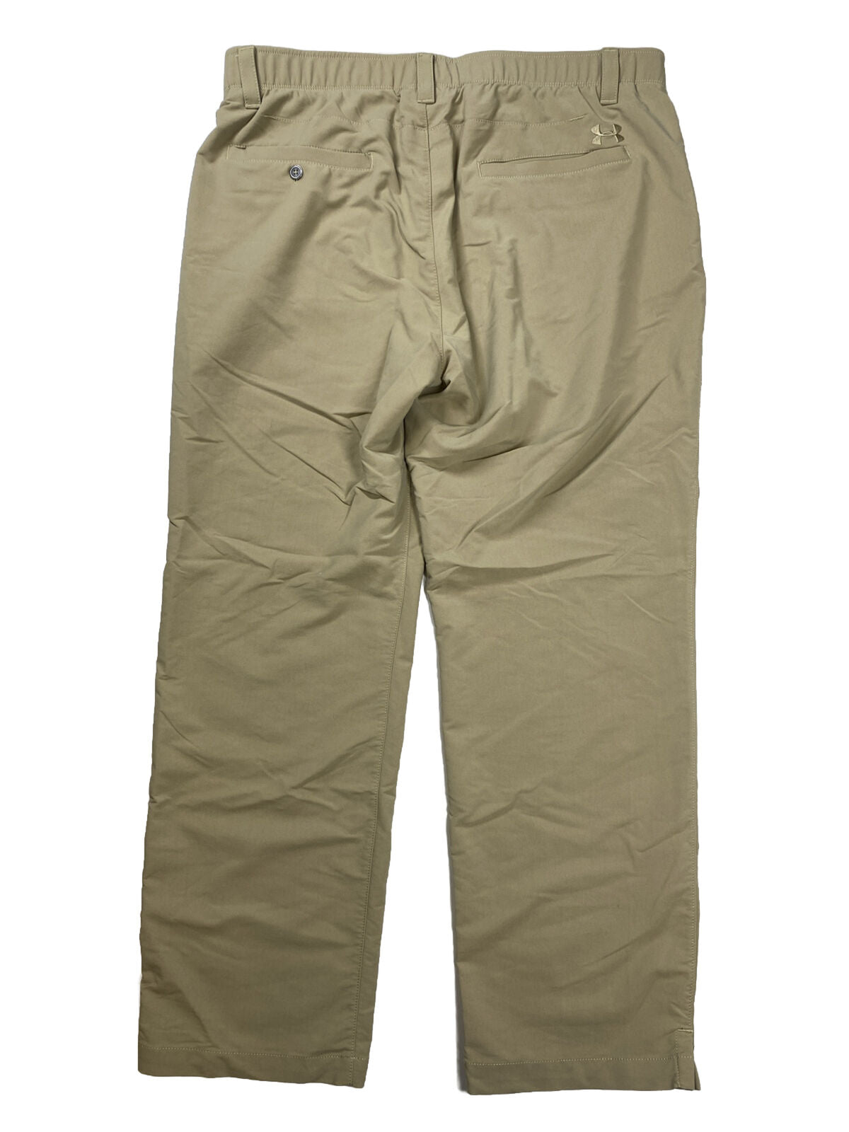 Under Armour Pantalones de golf elásticos beige para hombre - 38x30