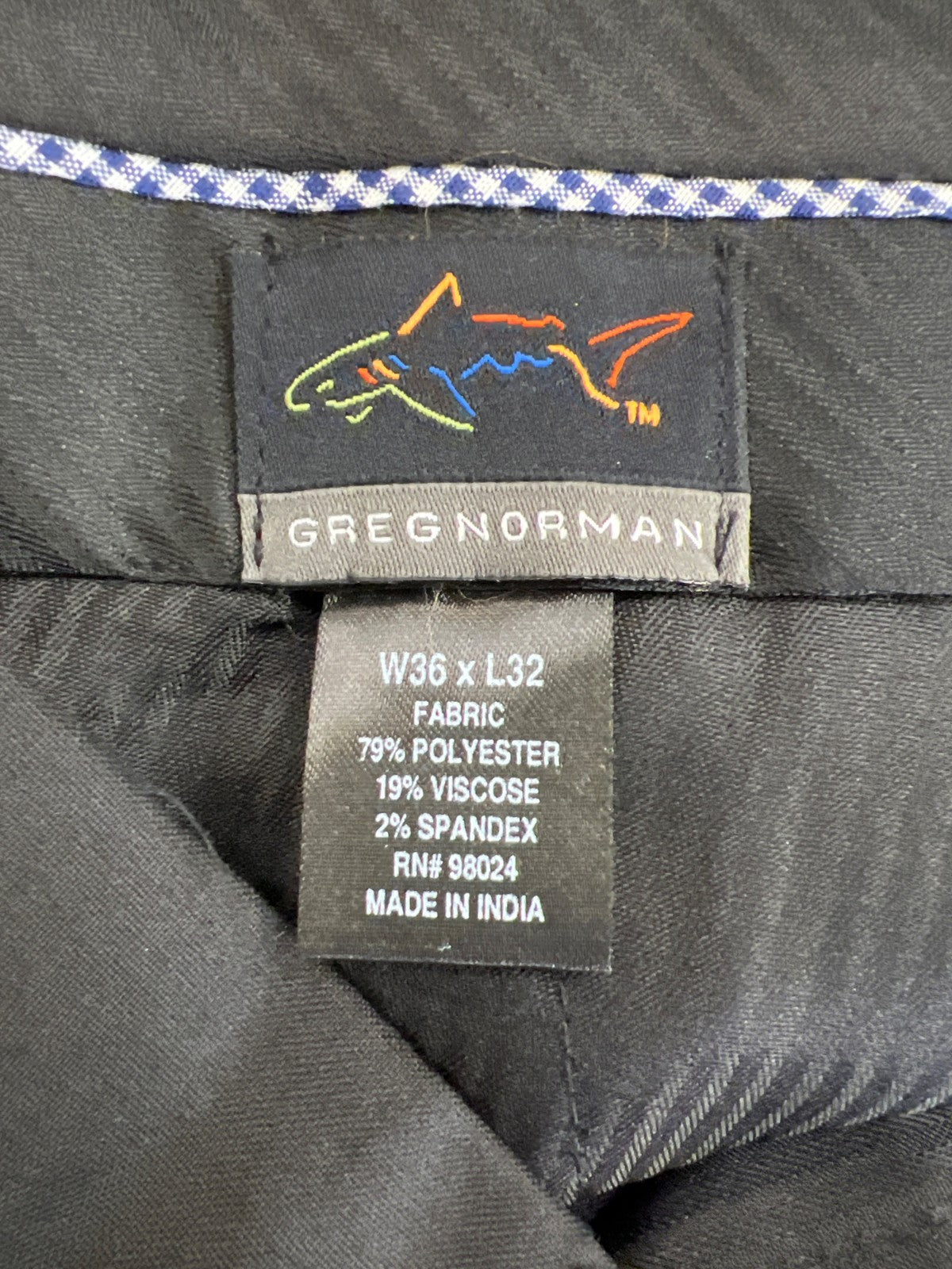 Greg Norman Performance Men’s Black Classic Fit Dress Pants - 36x32