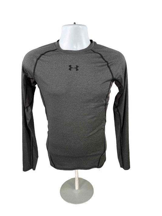 Under Armour Men's Gray Long Sleeve Compression Athletic Shirt - M