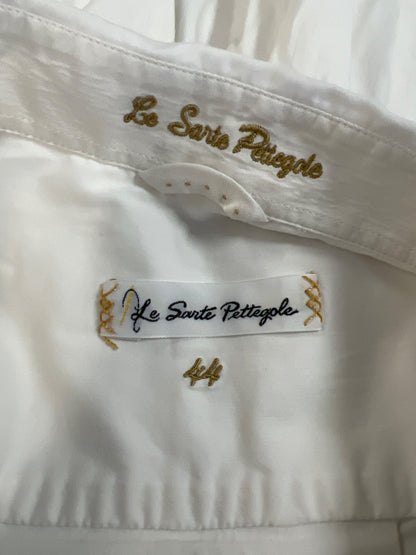 Le Sarte Pettegole Women’s White Long Sleeve Button Up Shirt - 44/US L