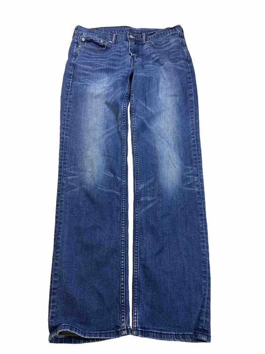 Levi's Men's Dark Wash 514 Slim Straight Stretch Jeans - 32x34