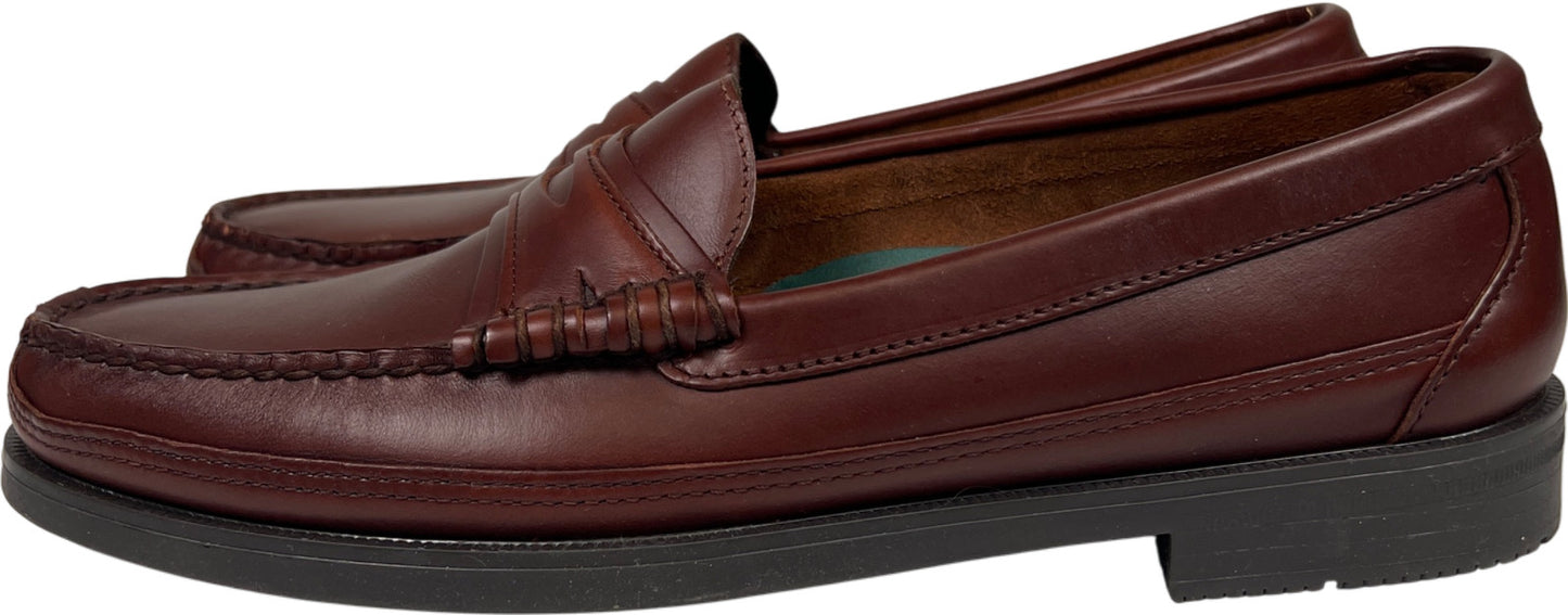 Sebago Men’s Brown Leather Dan Slip On Dress Penny Loafers - 11D