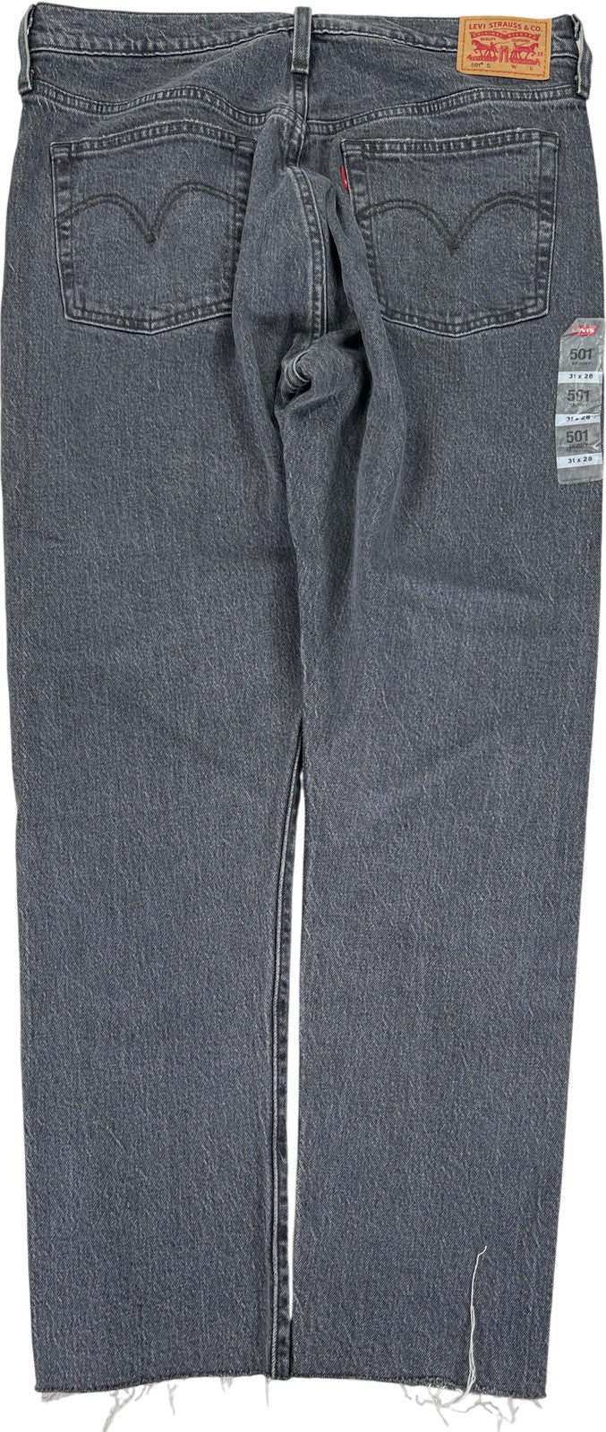 Levi’s Men’s Gray 501 Button Fly Skinny Jeans - 31x28