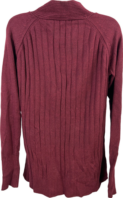 White House Black Market Women’s Burgundy Red Long Sleeve Sweater - S
