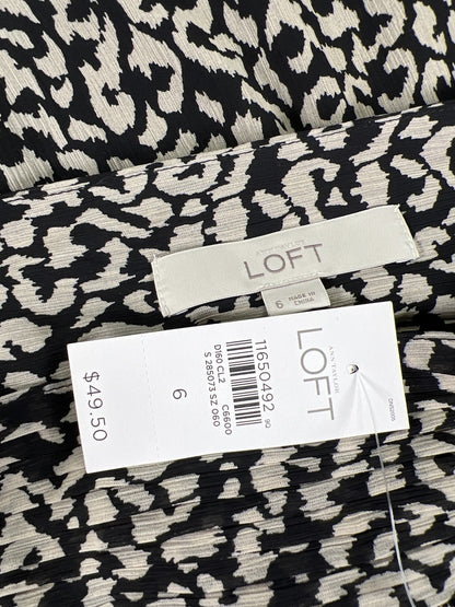 LOFT Women’s Black Side Zip Short Skirt - 6