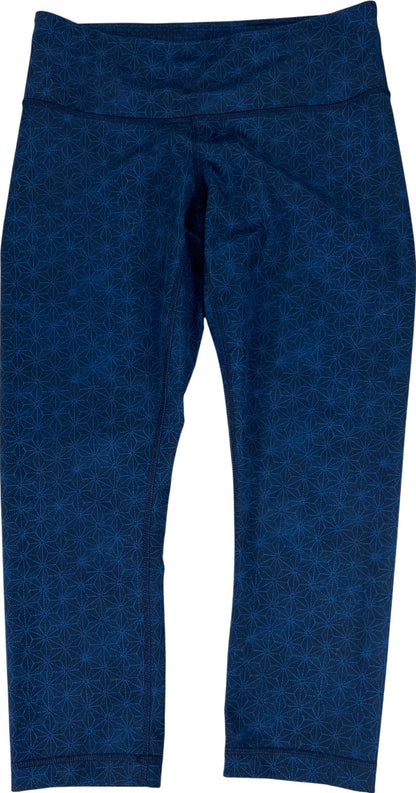 Lululemon Women’s Blue Star Print Crop Wunder Under Leggings - 6