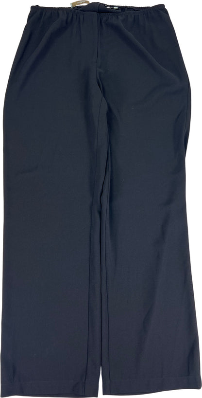 Nurture Women’s Black Athena Pull On Wide Leg Trouser Dress Pants - 12