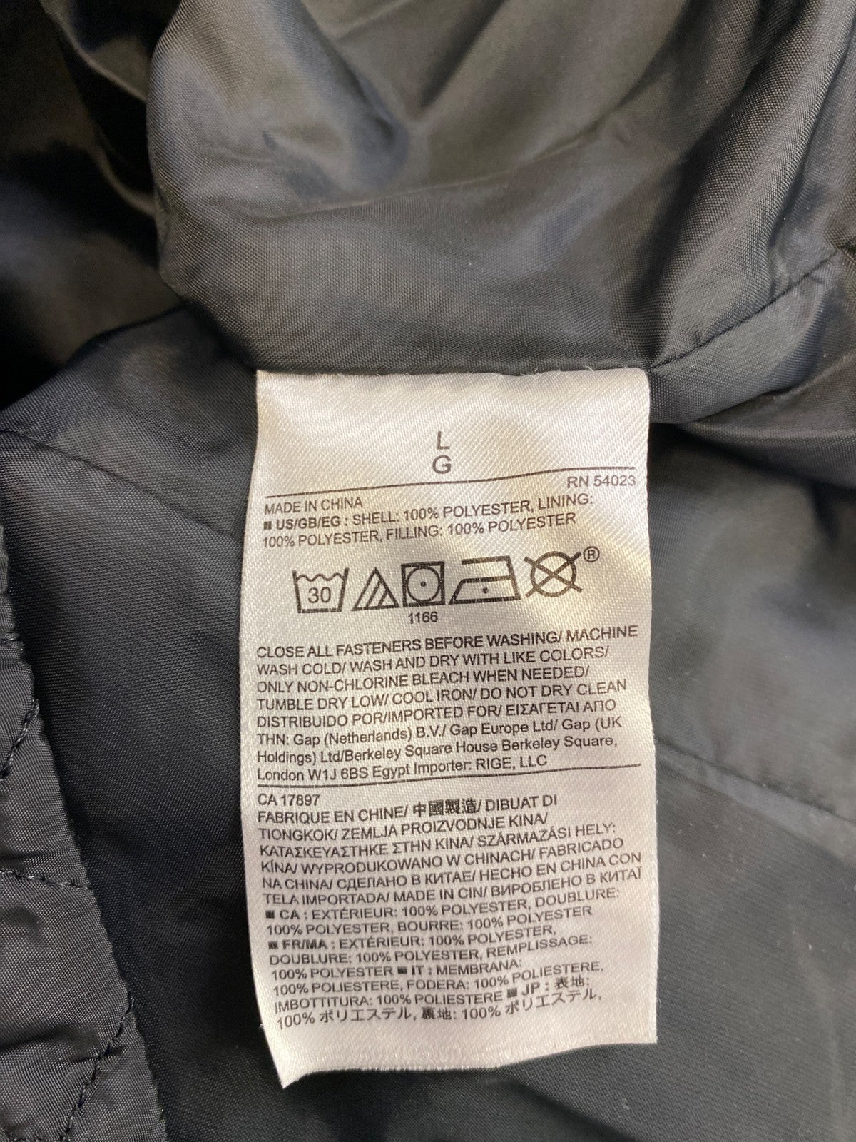 Banana Republic Women’s Black Light Puffer Quilted Jacket - L