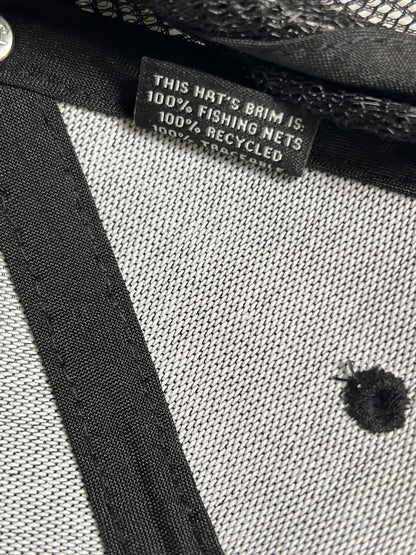 Patagonia Unisex Black Logo Mesh Back Adjustable Trucker Hat - One Size