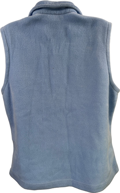 Columbia Women’s Blue Sleeveless Fleece Full Zip Vest - L