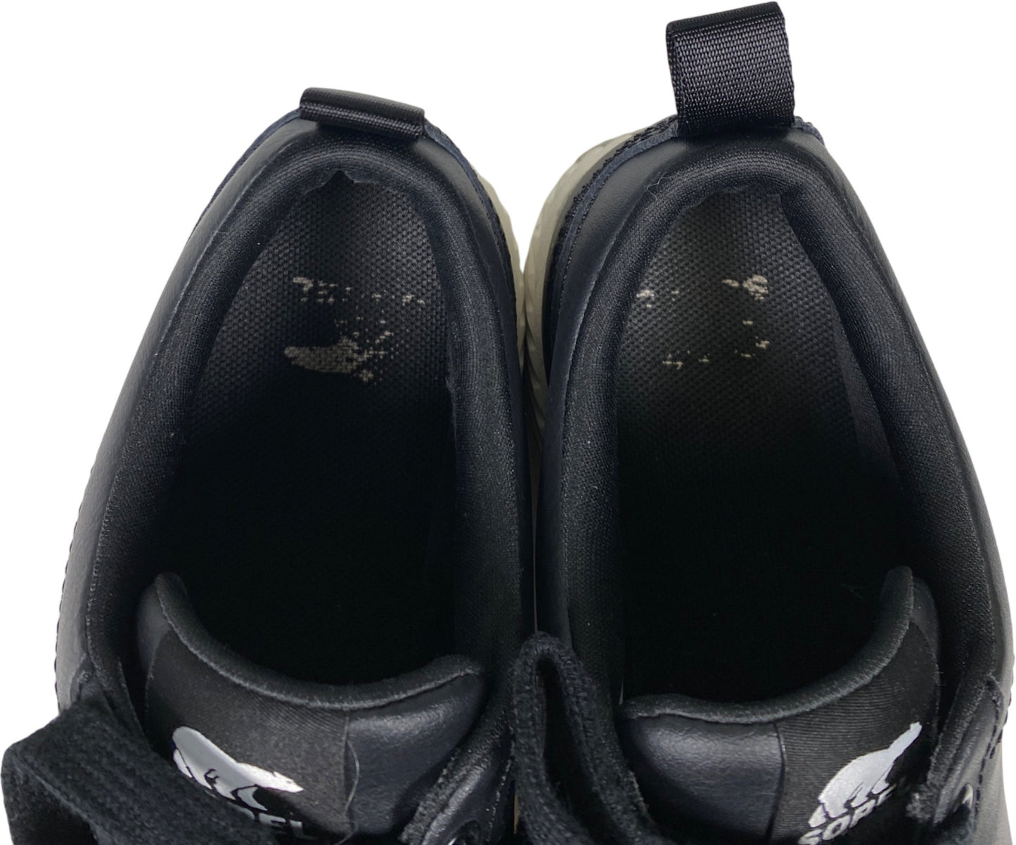 Sorel Women’s Black Leather Ona Ave Waterproof Platform Low Sneakers - 9