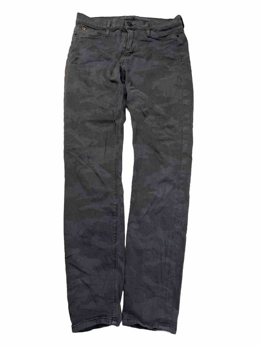 Hudson Women's Gray Camouflage Nico Mid Rise Super Skinny Jeans - 29