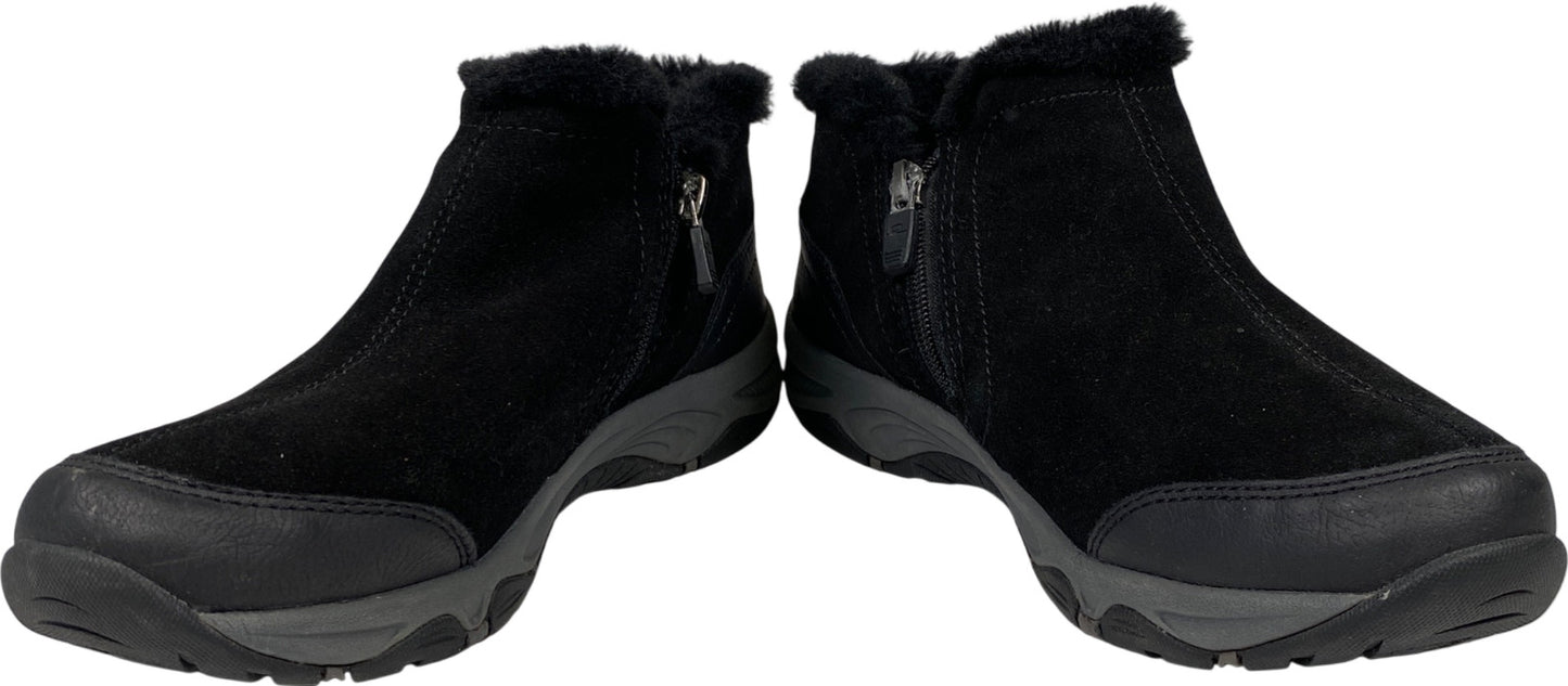 Easy Spirit Women’s Black Pedtra Ankle Zip Winter Booties - 7.5