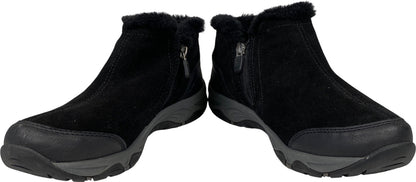 Easy Spirit Women’s Black Pedtra Ankle Zip Winter Booties - 7.5