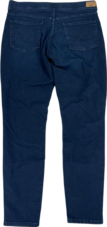 Levi Signature Women’s Dark Wash Totally Shaping Pull On Skinny Jeans - 14