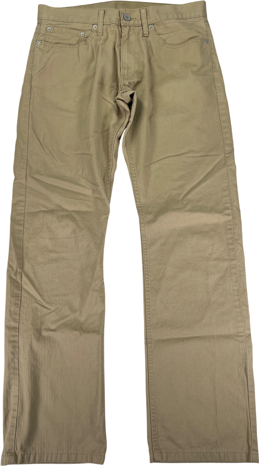 Levi’s Men’s Beige 514 Straight Fit Lightweight Pants - 32x32